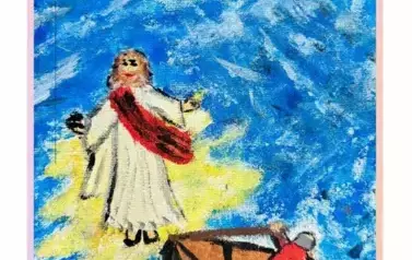 Jezus kroczy po jeziorze