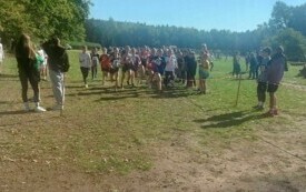Finał Wojew&oacute;dzki Świętokrzyskich Igrzysk Młodzieży Szkolnej w sztafetowych biegach przełajowych. 14