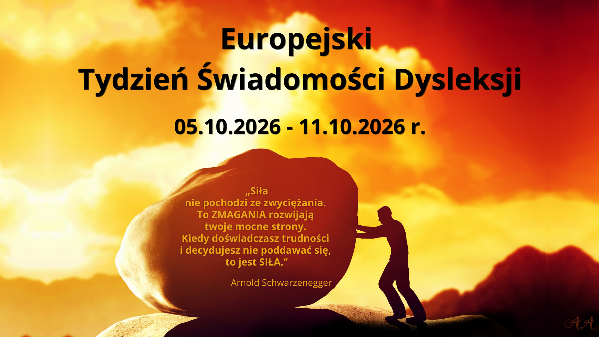 Europejski Tydzień Świadomości Dysleksji 05.10.2026 - 11.10.2026 r.