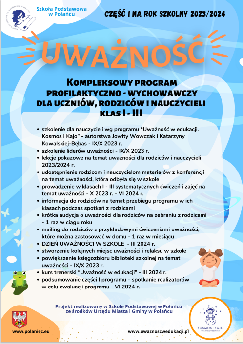 Kompleksowy program profilaktyczno-wychowawczy dla uczniów, rodziców i nauczycieli klas I – III.