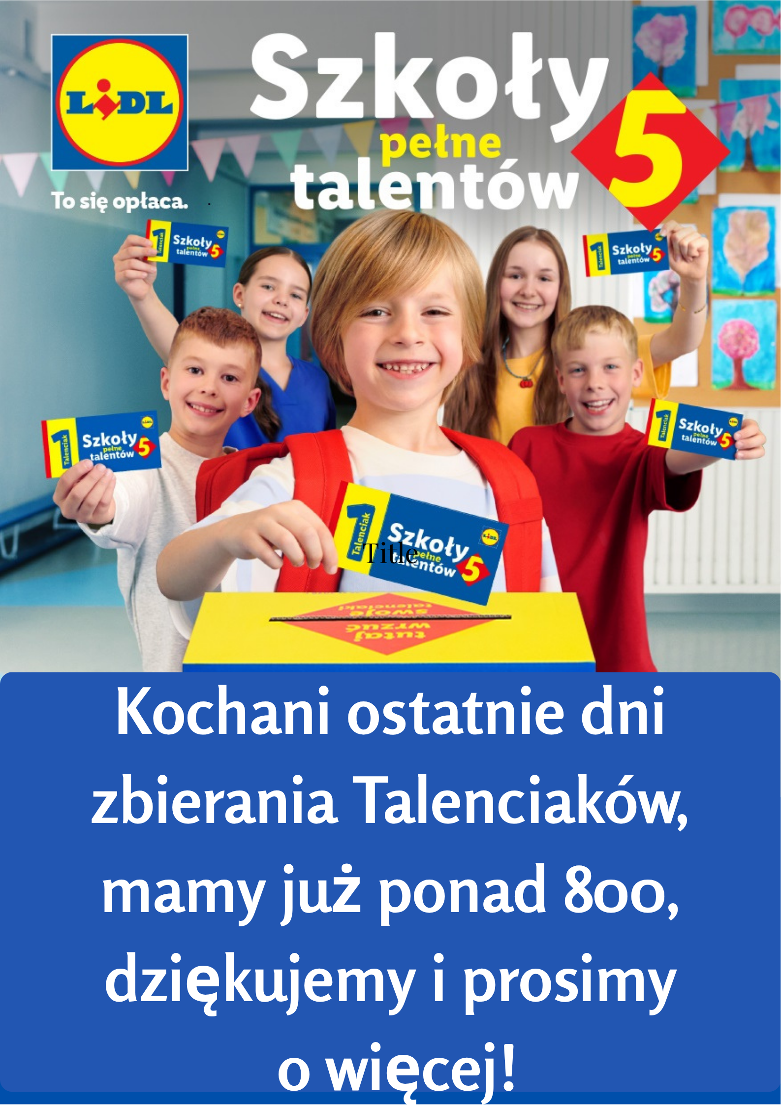 Szkoła pełna talent&oacute;w