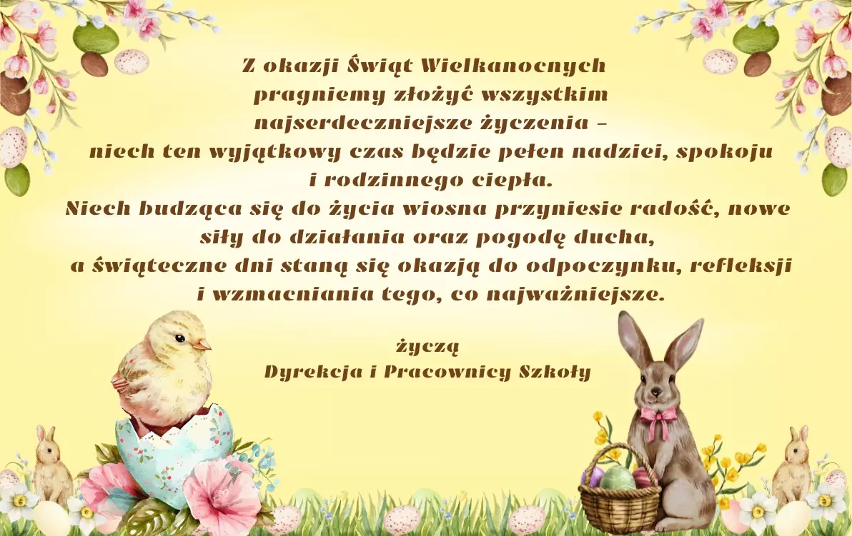 Zdjęcie do Życzenia z okazji Świąt Wielkanocnych