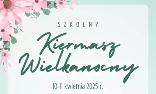 Plakat - szkolny kiermasz wielkanocny