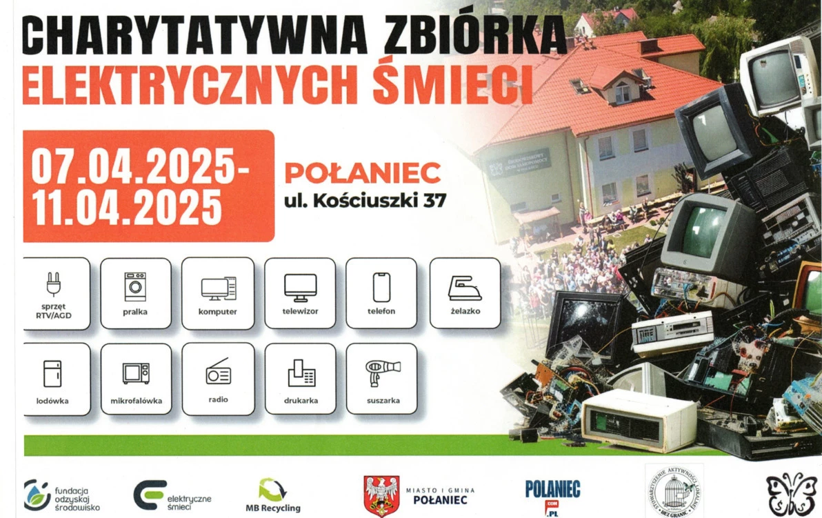 Zdjęcie do CHARYTATYWNA ZBI&Oacute;RKA ELEKTRYCZNYCH SMIECI