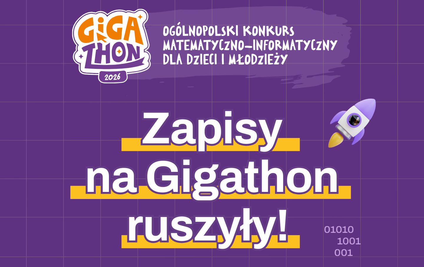 Zdjęcie do Og&oacute;lnopolski Konkurs Matematyczno-Informatyczny &bdquo;Gigathon&rdquo;