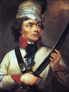 Kolorowy portret Tadeusza Kościuszki